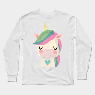 Cute Unicorn Long Sleeve T-Shirt